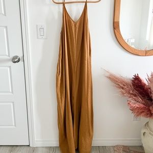Grade & Gather mustard maxi dress